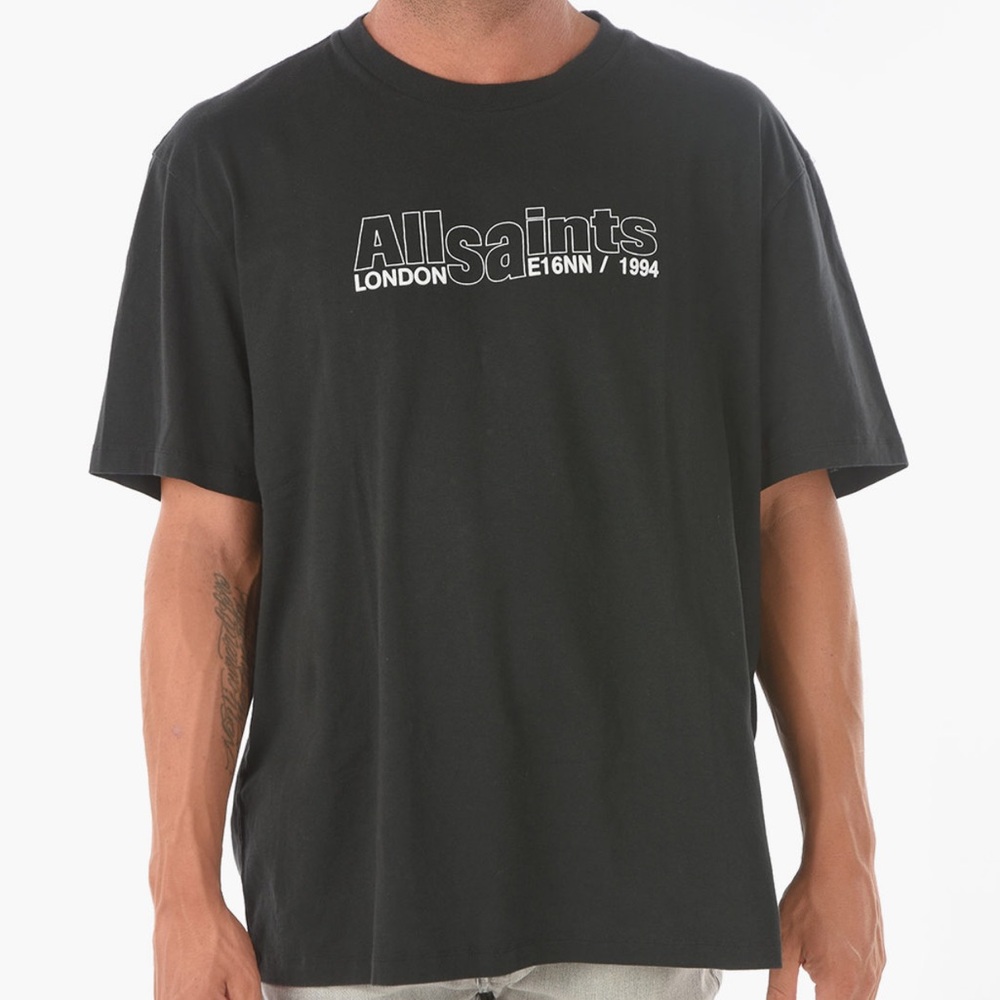ALLSAINTS Men’s Graphic Tee, Size XXL - Relaxed Fit, Quiet Luxury, Designer